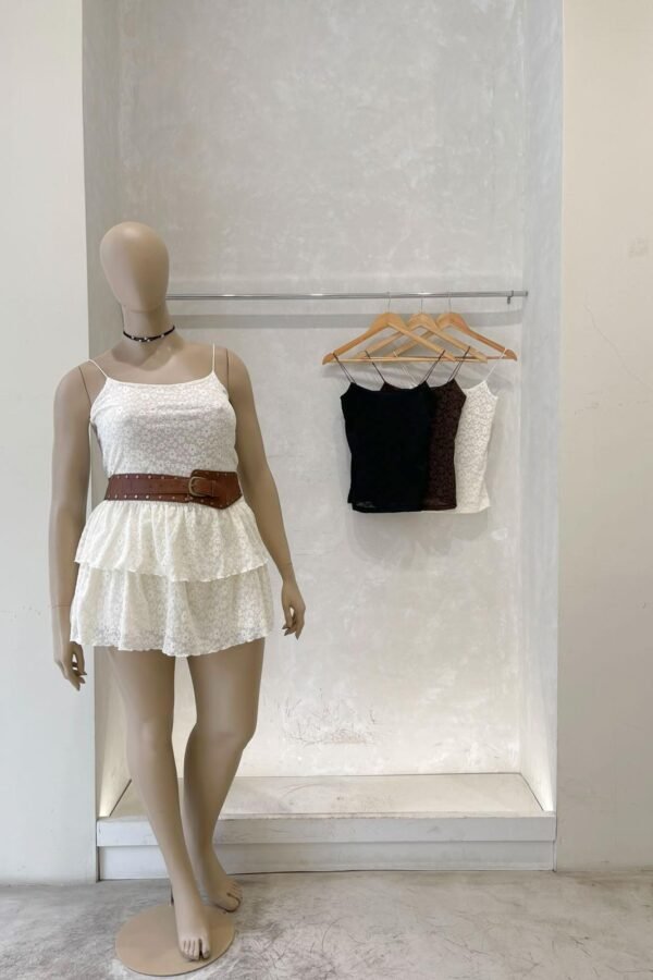 MUSCULOSA ENCAJE DOBLE